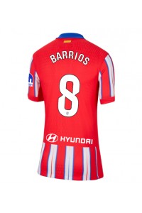 Atletico Madrid Pablo Barrios #8 Voetbaltruitje Thuis tenue Dames 2024-25 Korte Mouw